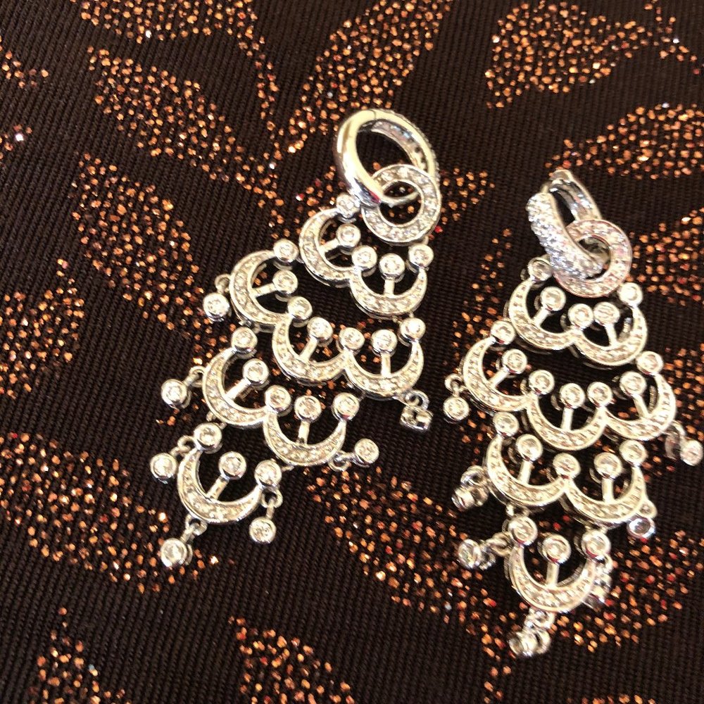 Sterling silver CZ earrings